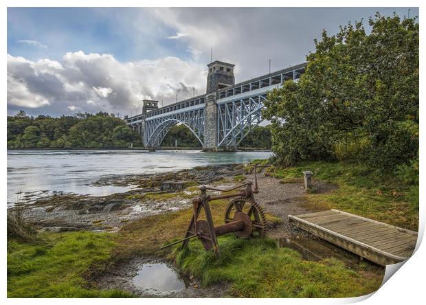 Britannia Bridge  Print by Chris Evans