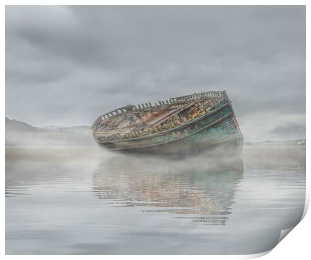 Mist in Dulas Bay  Print by Chris Evans