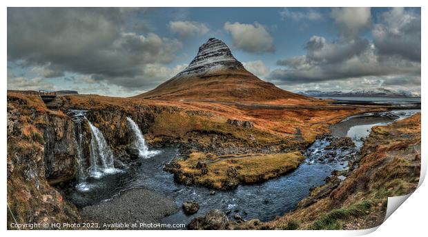 Iceland Mountain Landscape Print by HQ Photo