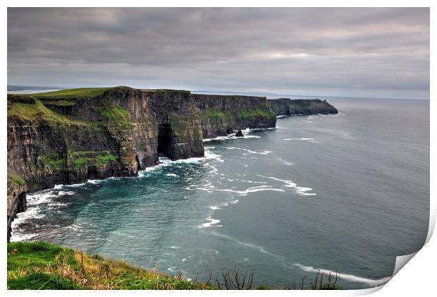 Cliffs of Moher. Ireland. HDR landscape1 Print by HQ Photo
