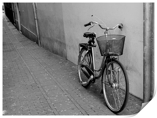 Bike in Amsterdam. Print by Adele Crittenden