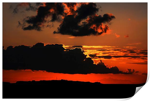  Magical Hilbre Island Sunset Print by David Chennell