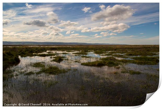 Neston Marsh Print by David Chennell