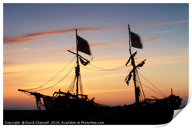 Grace Darling Sunset  Print by David Chennell