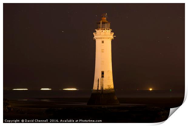 New Brighton Lighthouse   Print by David Chennell