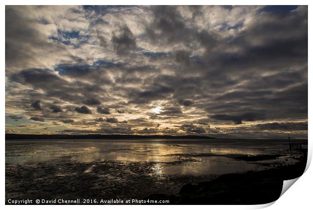 West Kirby Cloudscape Print by David Chennell
