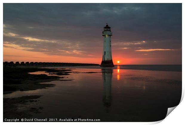 Perch Rock Lighthouse    Print by David Chennell