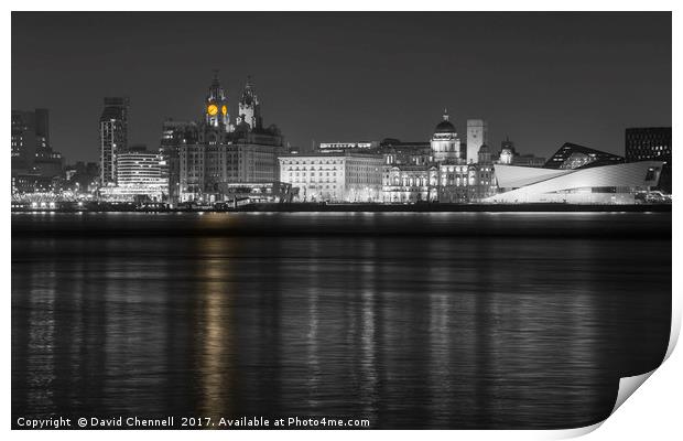 Liverpool Waterfront     Print by David Chennell