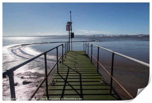 West Kirby Jetty Print by David Chennell