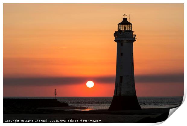 Perch Rock Lighthouse  Print by David Chennell