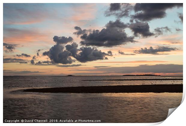 West Kirby Sunset Reflection   Print by David Chennell