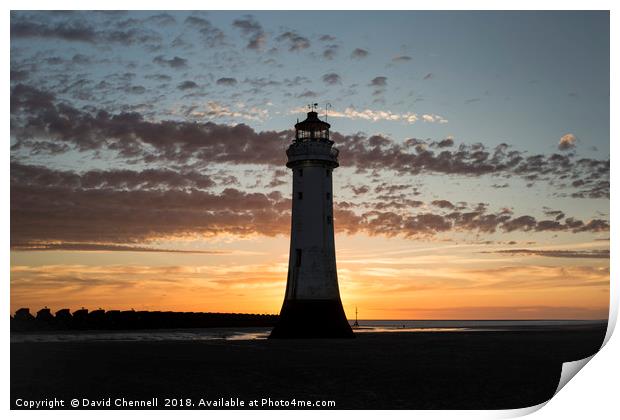 Perch Rock Lighthouse  Print by David Chennell