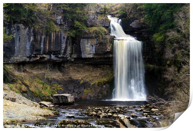 Thornton Force Waterfall   Print by David Chennell