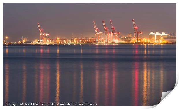 Liverpool 2 Container Terminal Magic  Print by David Chennell