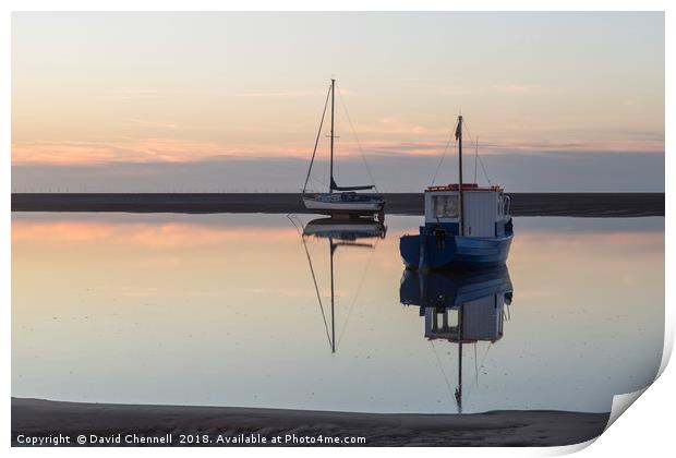 Meols Tidal Reflection  Print by David Chennell