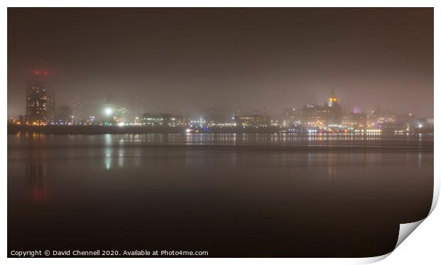 Liverpool Waterfront  Print by David Chennell