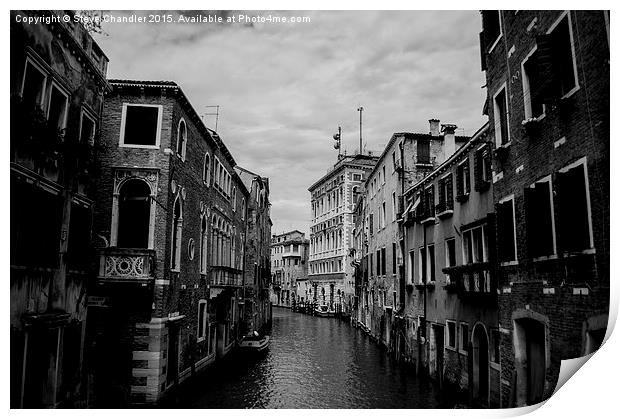  Venice Canal Print by Steve Chandler