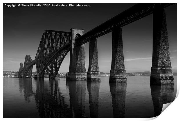  Forth Bridge, South Queensferry Print by Steve Chandler