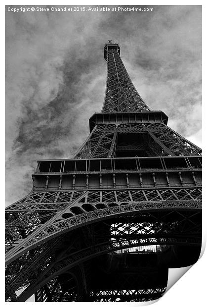  Eiffel Tower Print by Steve Chandler