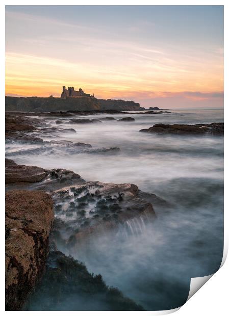 Tantallon Castle at Sunset  Print by Miles Gray