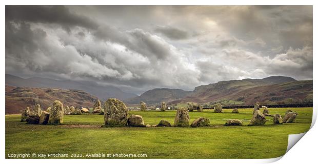 Enigmatic Castlerigg Stone Circle Print by Ray Pritchard