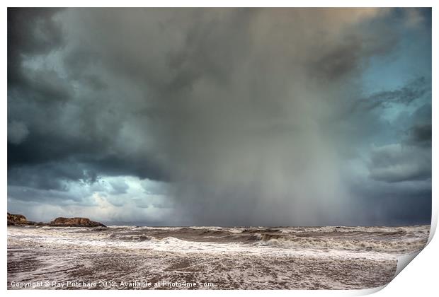 HDR Snow Shower Print by Ray Pritchard