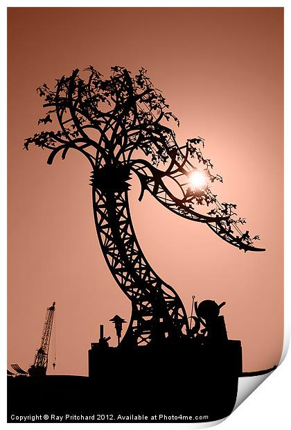 Iron Tree Print by Ray Pritchard