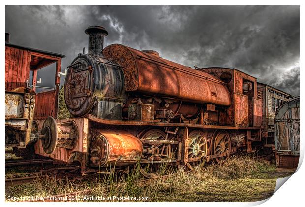 HDR Old Steam Train Print by Ray Pritchard