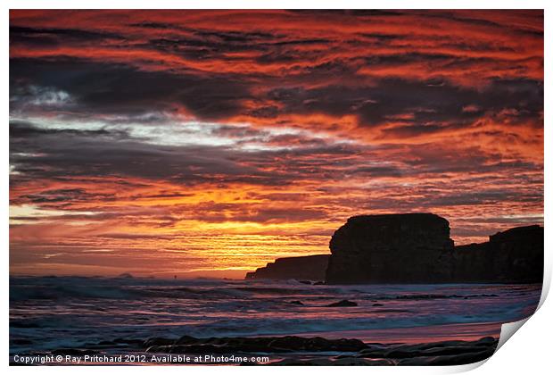 Sunrise At Marsden Print by Ray Pritchard