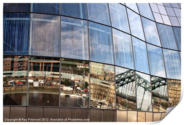 Newcastle Reflected Print by Ray Pritchard