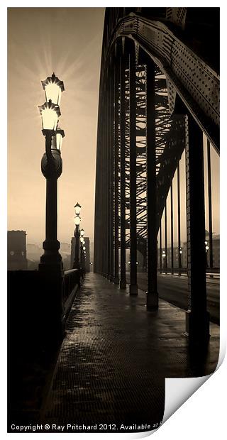 Vintage Tyne Bridge Print by Ray Pritchard