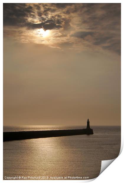 Tynemouth Pier Print by Ray Pritchard