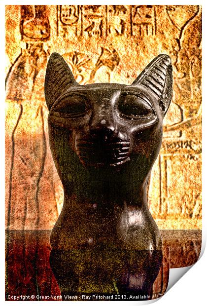 Egyptian Cat Print by Ray Pritchard
