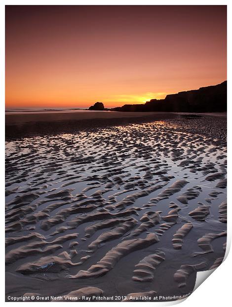 South Shields Sunrise Print by Ray Pritchard