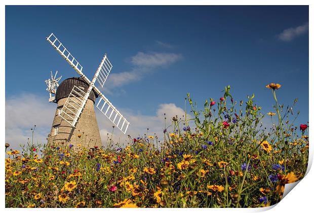Whitburn Windmill Print by Ray Pritchard