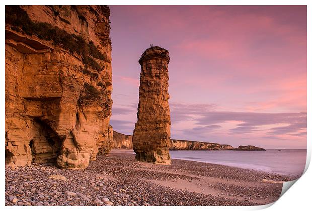 Marsden Bay Sea Stack Print by Ray Pritchard