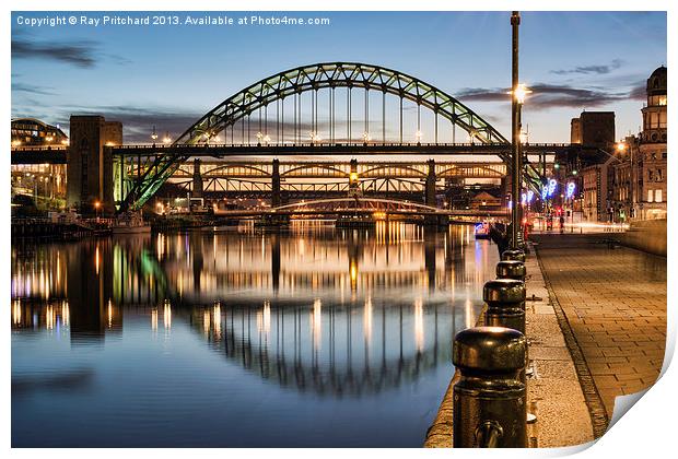 Newcastle Quayside Print by Ray Pritchard