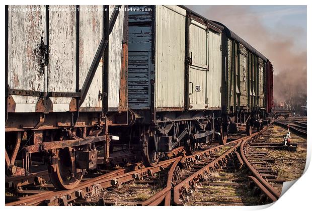 Old Train Carriages Print by Ray Pritchard