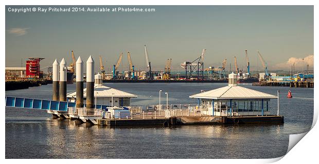 South Shields Ferry Landing Print by Ray Pritchard