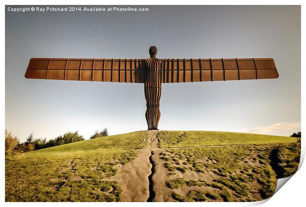  Angel Of The North Print by Ray Pritchard