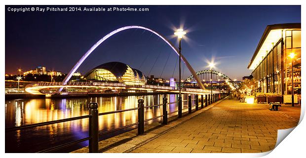  Newcastle Quayside Print by Ray Pritchard