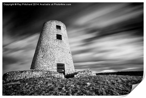 Cleadon Mill Print by Ray Pritchard