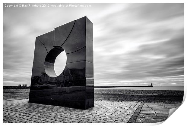  Monolith at Roker Print by Ray Pritchard