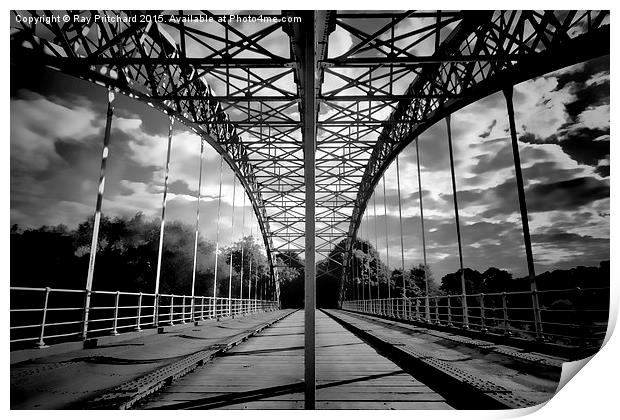   Wylam Railway Bridge Print by Ray Pritchard