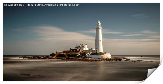  St Marys Lighthouse  Print by Ray Pritchard