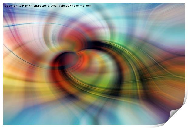  Colour Twirl Print by Ray Pritchard