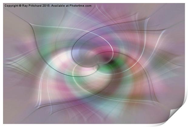  Pastel Twirl Print by Ray Pritchard