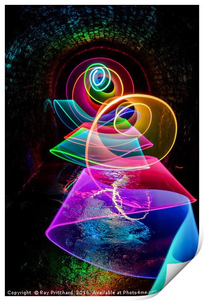 Coloured Light Print by Ray Pritchard