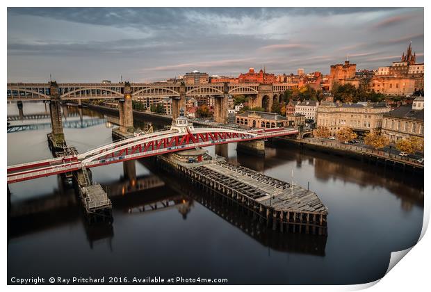 Early Morning on the Tyne Print by Ray Pritchard