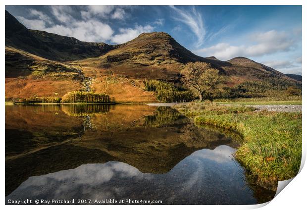 Buttermere Reflections Print by Ray Pritchard